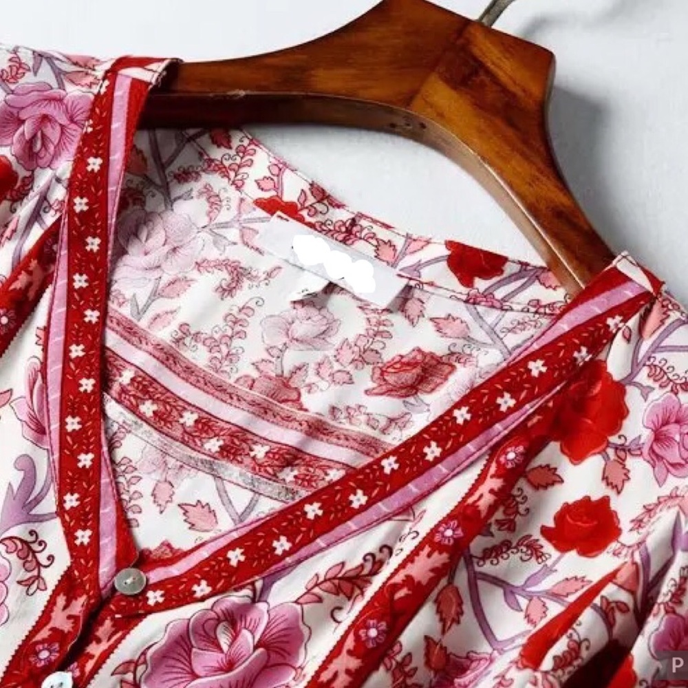 Gypsy Boho Floral Mini Dress - Picture 7 of 9